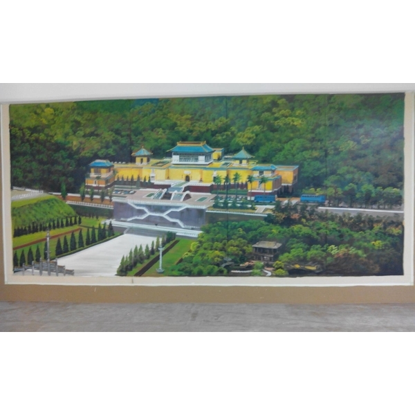 停車場牆壁彩繪