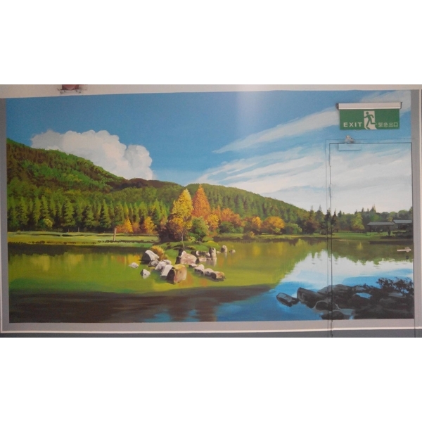 停車場牆壁彩繪