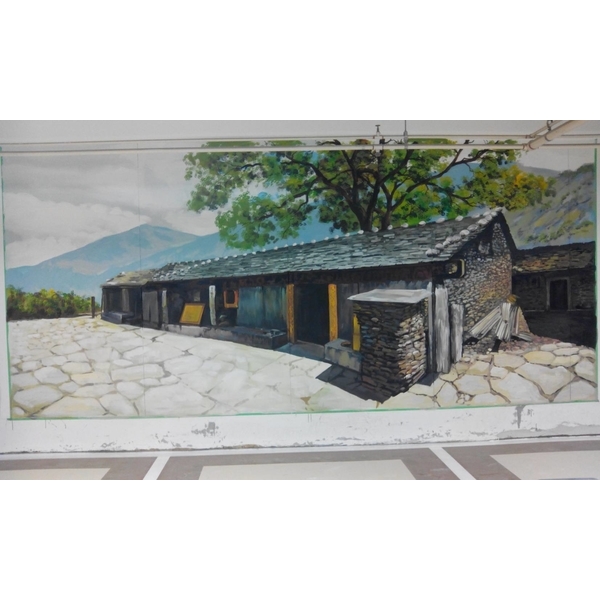 停車場牆壁彩繪