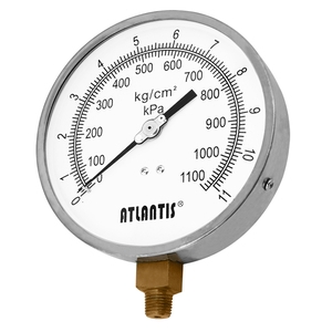 4.5／5吋可零調外殼不鏽鋼壓力錶   ZSC-4.5 , 昶特有限公司