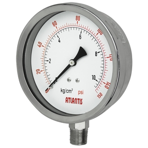 4吋可零調外殼不鏽鋼壓力錶   ZSC-4 , 昶特有限公司