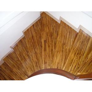 員林別墅印柚拼板指接樓梯無縫施工法