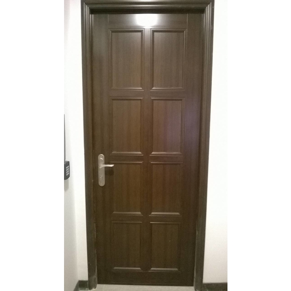 胡桃木色鋁門,名華鋁門窗有限公司